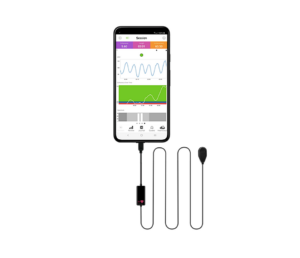 Inner Balance Bluetooth sensor met oorklem en de HeartMath app